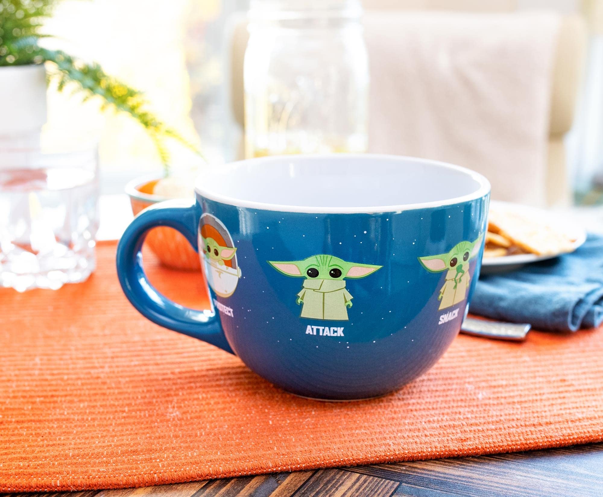 Foto 4 pulgar | Taza Para Sopa Silver Buffalo Star Wars The Mandalorian Grogu - Venta Internacional.