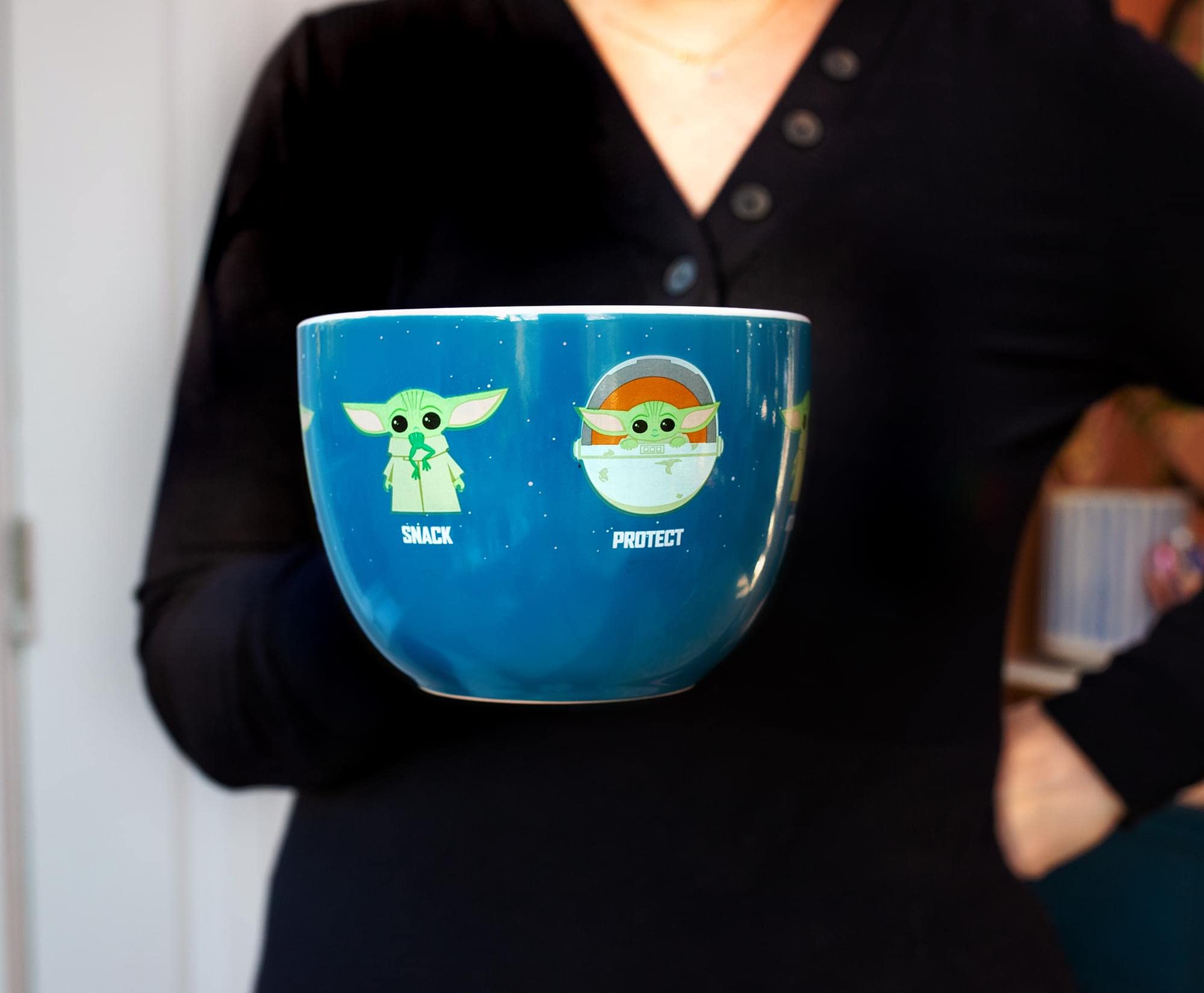 Foto 7 pulgar | Taza Para Sopa Silver Buffalo Star Wars The Mandalorian Grogu - Venta Internacional.