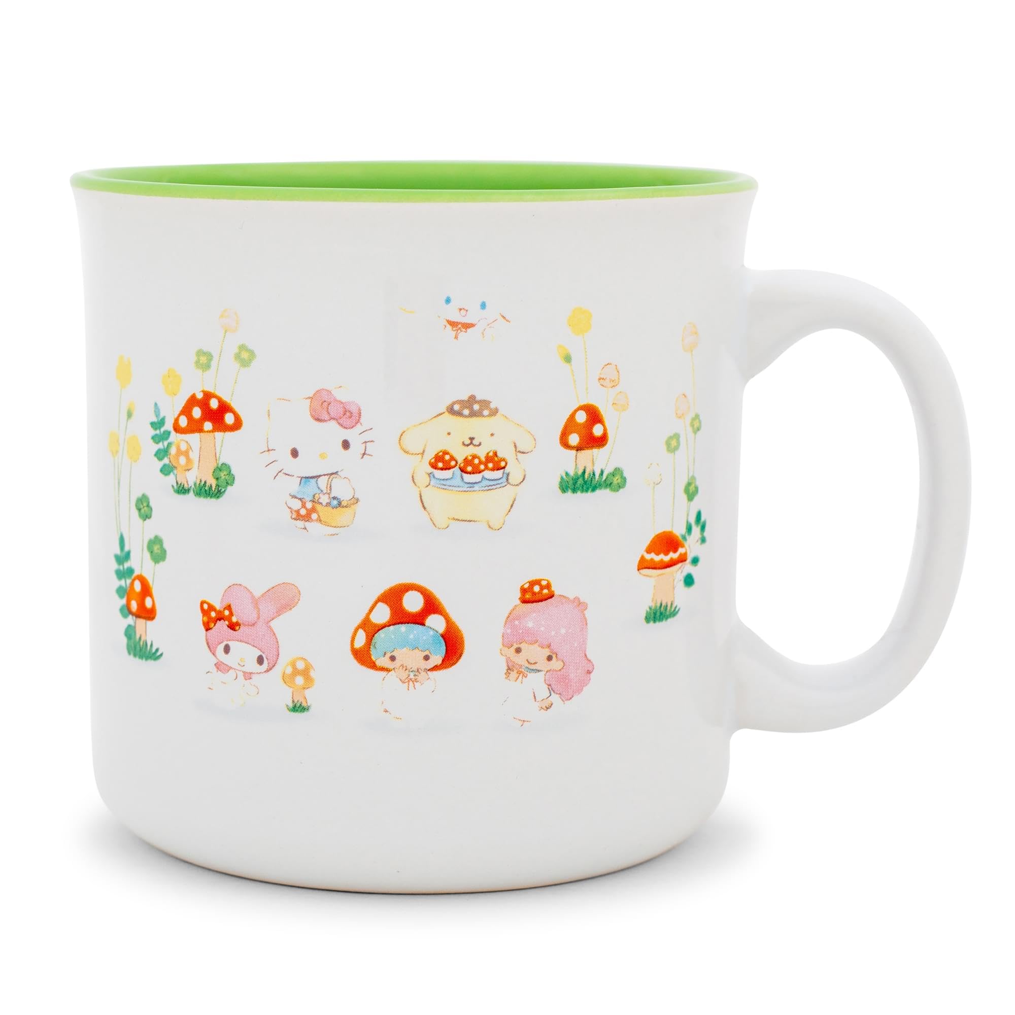 Foto 2 | Taza Camper Silver Buffalo Sanrio Hello Kitty Mushroom Crew - Venta Internacional.