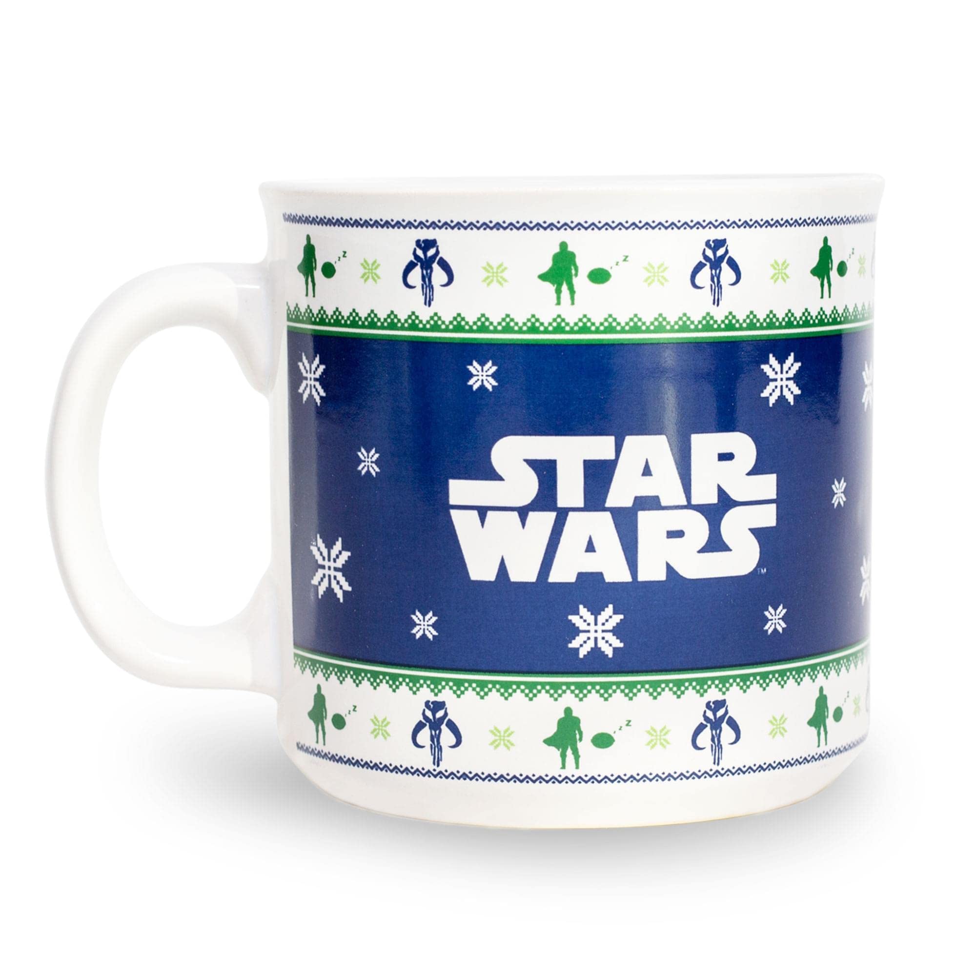 Foto 3 pulgar | Taza Camper De Cerámica Plateada Con Diseño De Buffalo Star Wars The Mandalorian Grogu - Venta Internacional.