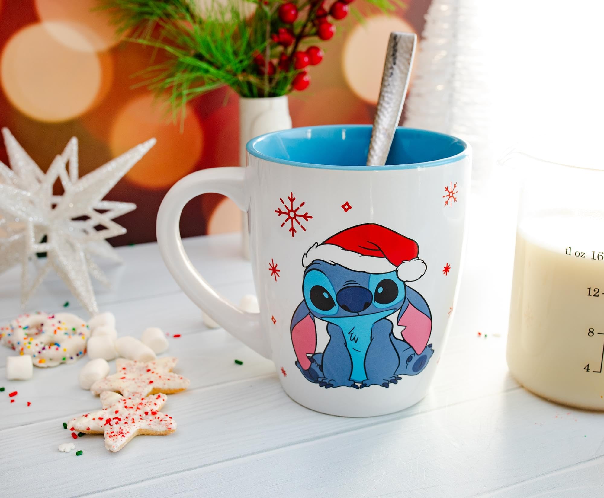 Foto 6 pulgar | Taza de Café Lilo & Stitch Santa Stitch 750 ml - Venta Internacional