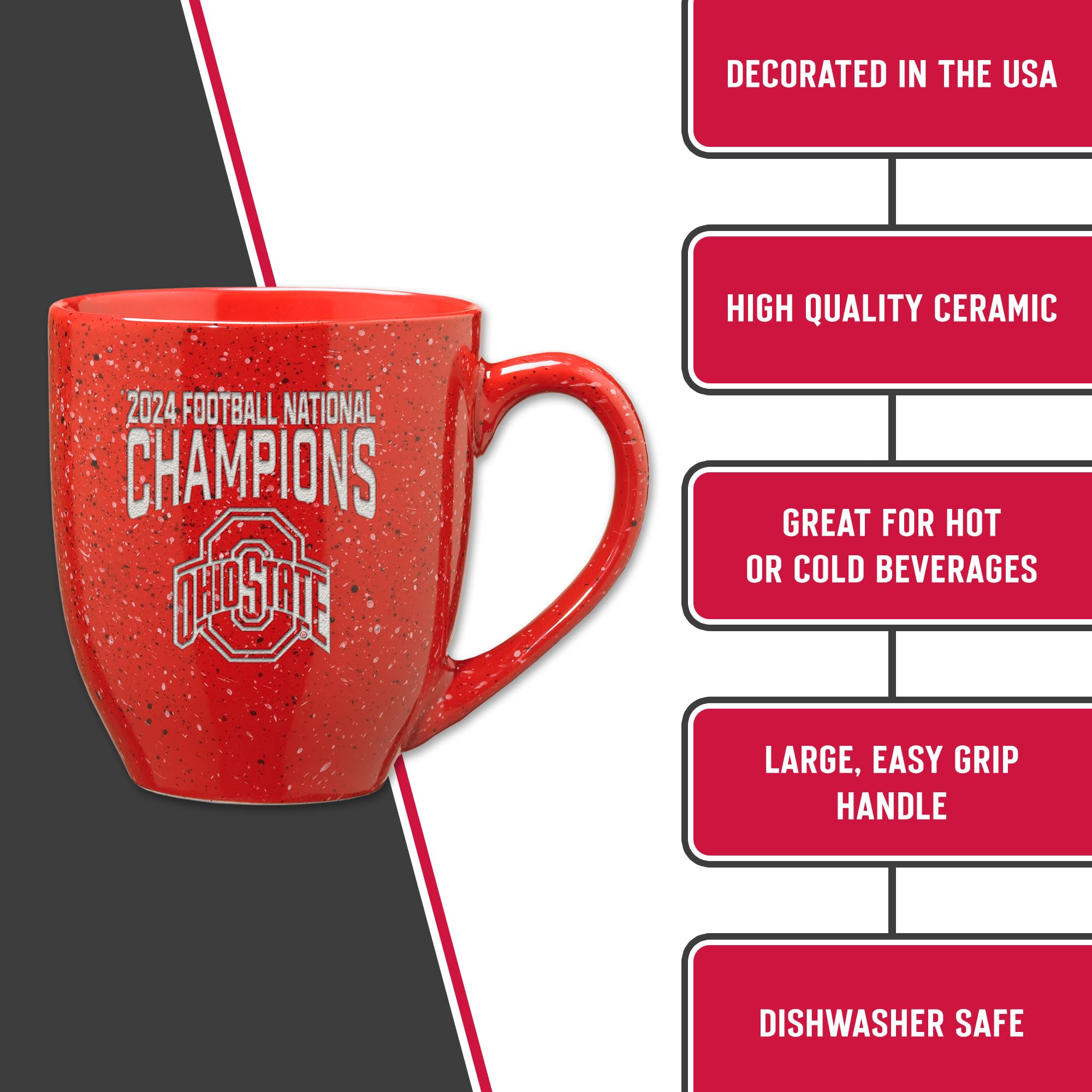 Foto 6 pulgar | Taza De Café Rico Industries Ncaa Ohio State Buckeyes 2025 - Venta Internacional.