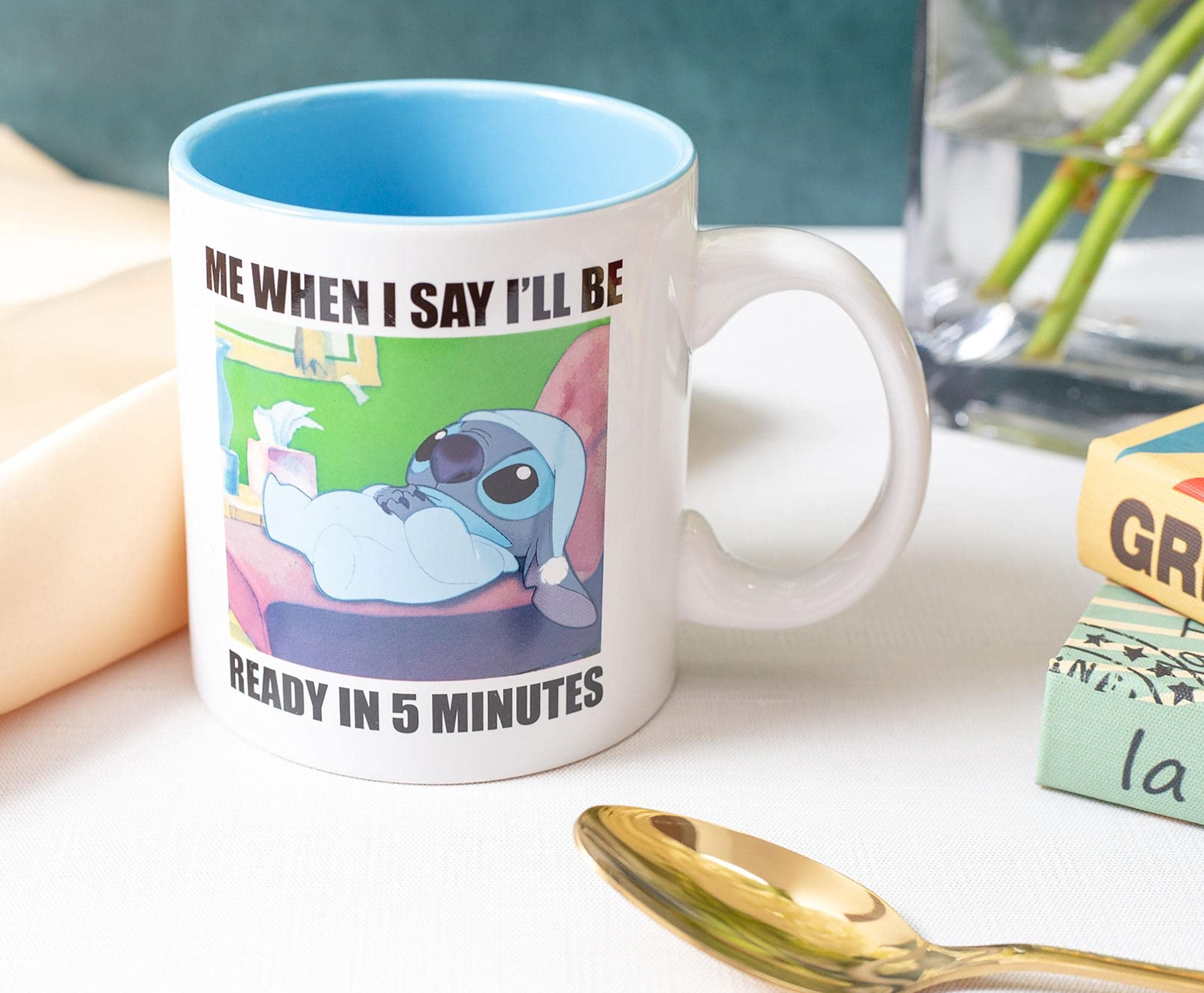 Foto 4 pulgar | Taza Disney Lilo & Stitch When I Say I'll Be Ready - Venta Internacional