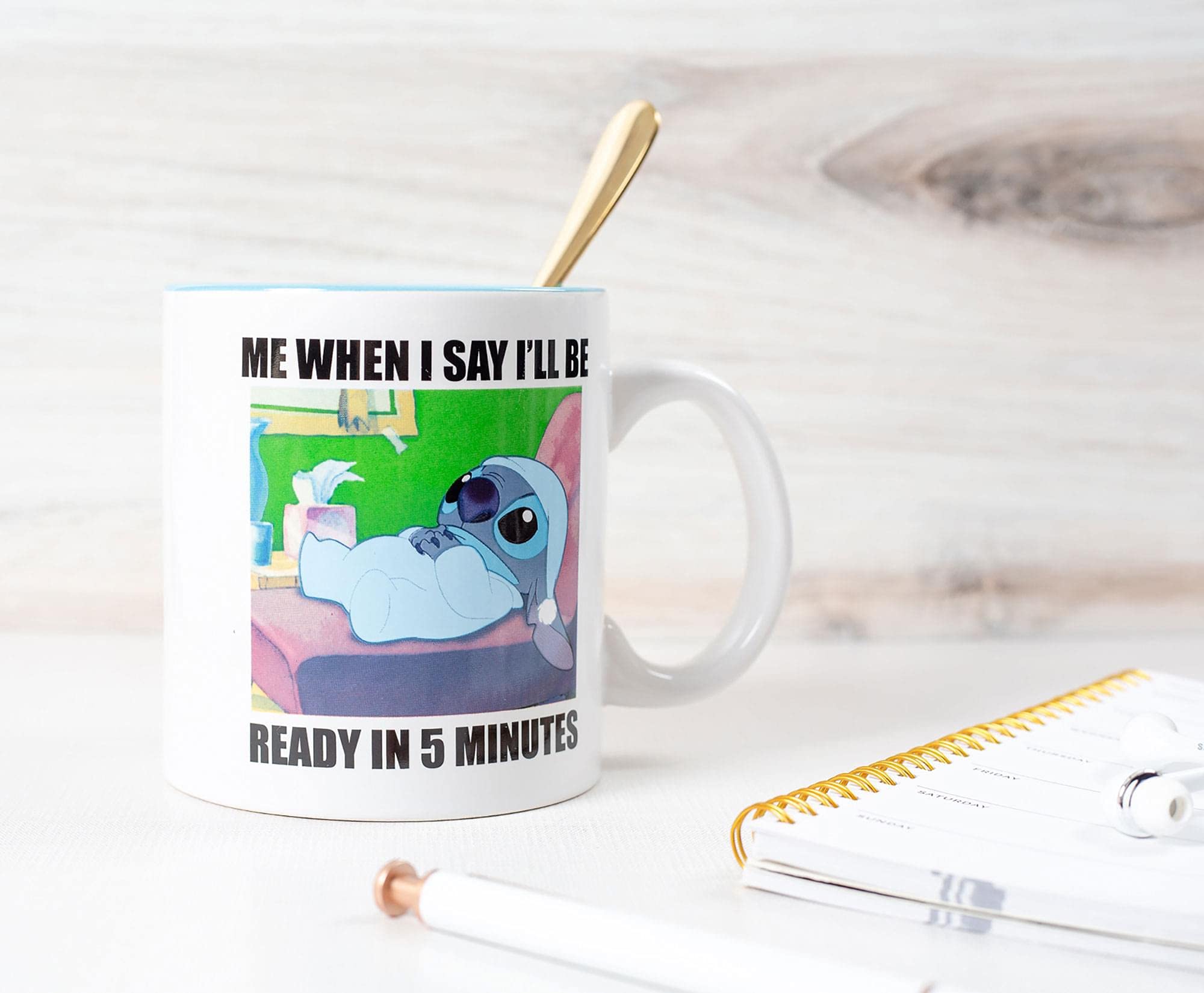 Foto 5 pulgar | Taza Disney Lilo & Stitch When I Say I'll Be Ready - Venta Internacional
