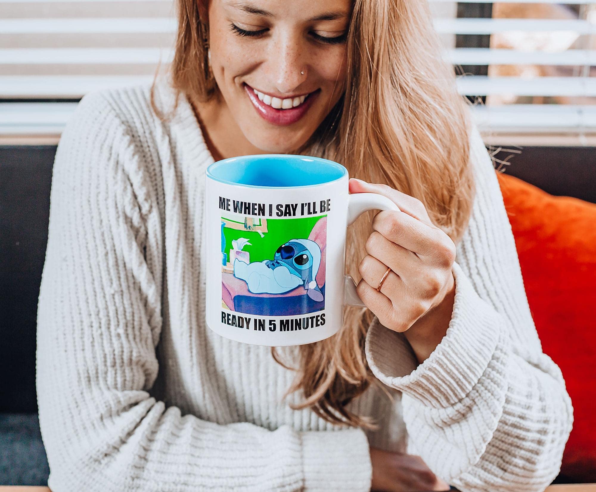 Foto 7 pulgar | Taza Disney Lilo & Stitch When I Say I'll Be Ready - Venta Internacional