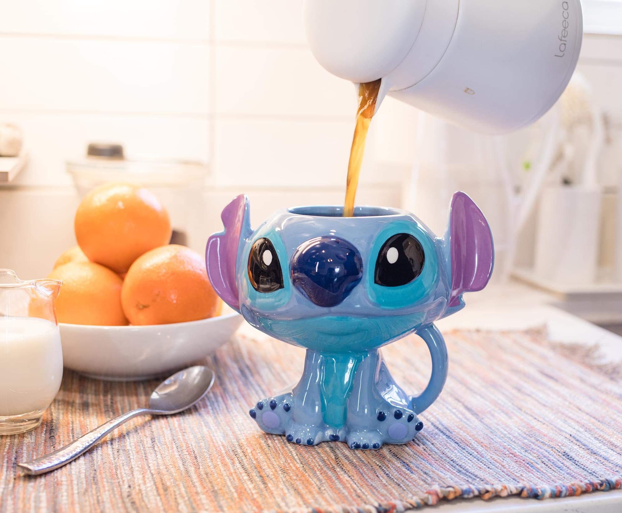 Foto 5 pulgar | Taza Disney Lilo & Stitch Cerámica Esculpida 450 Ml - Venta Internacional