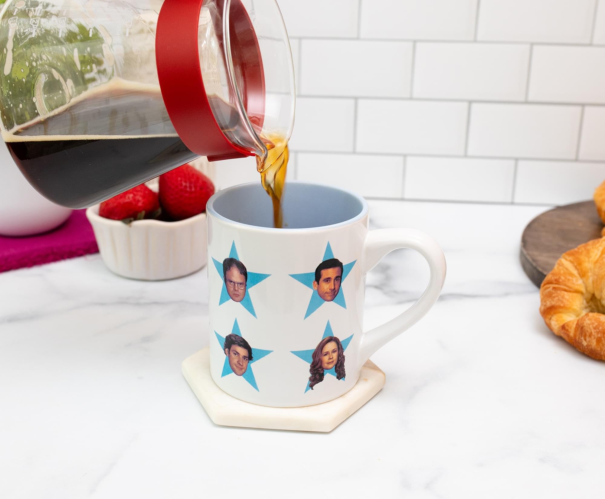 Foto 7 pulgar | Taza Silver Buffalo The Office Cast Stars 414 Ml Cerámica - Venta Internacional