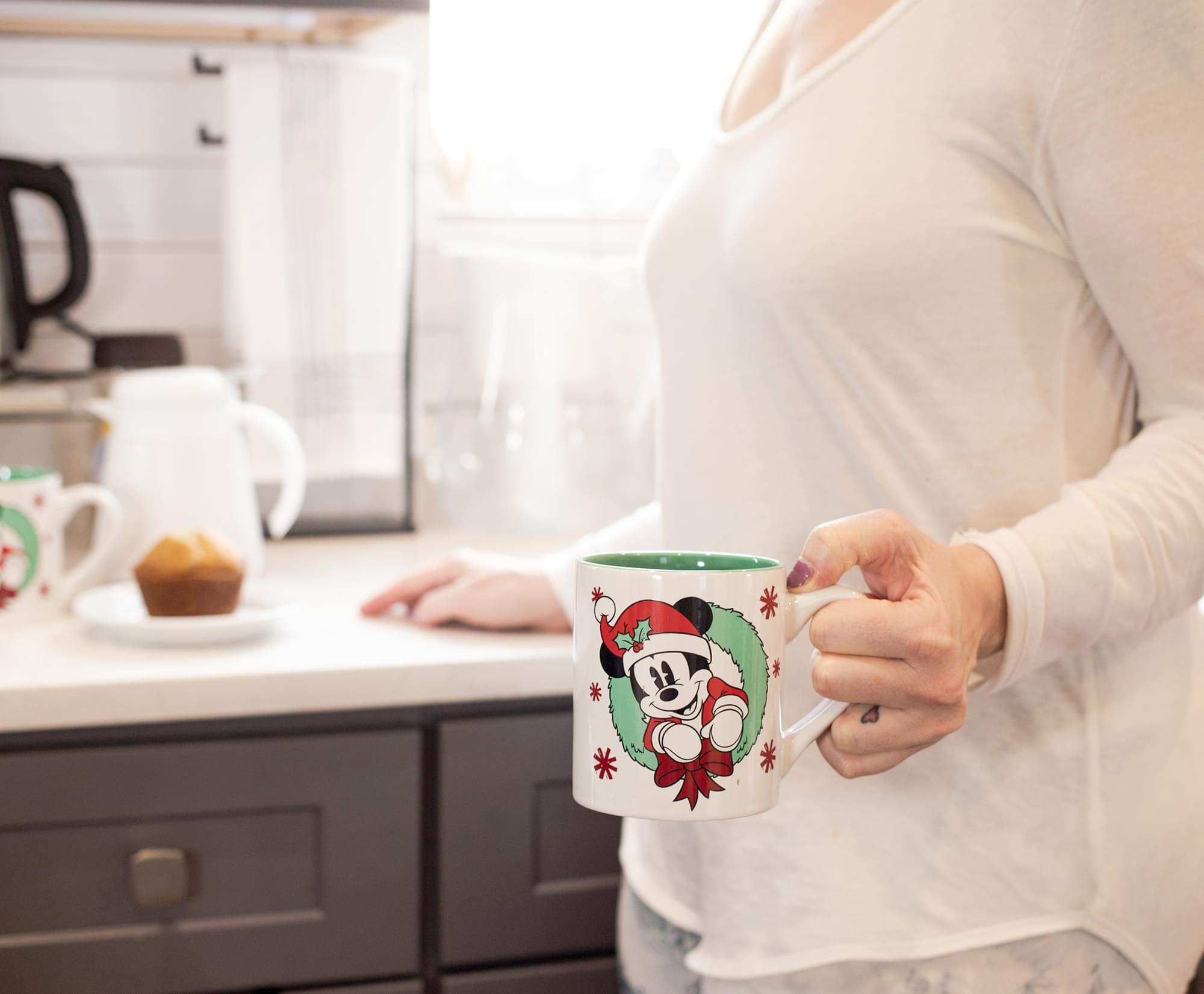 Foto 6 pulgar | Tazas Silver Buffalo Mickey y Minnie Mouse 414ml - Venta Internacional