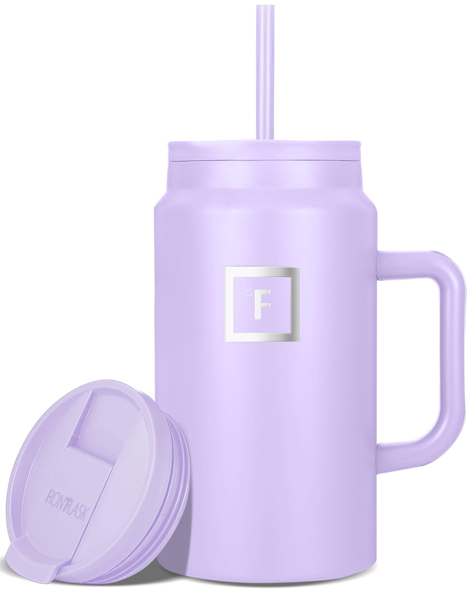 Taza Aislante Iron °flask Co-pilot Con Pajita Y Tapa Abatible, 1,5 L - Venta Internacional.