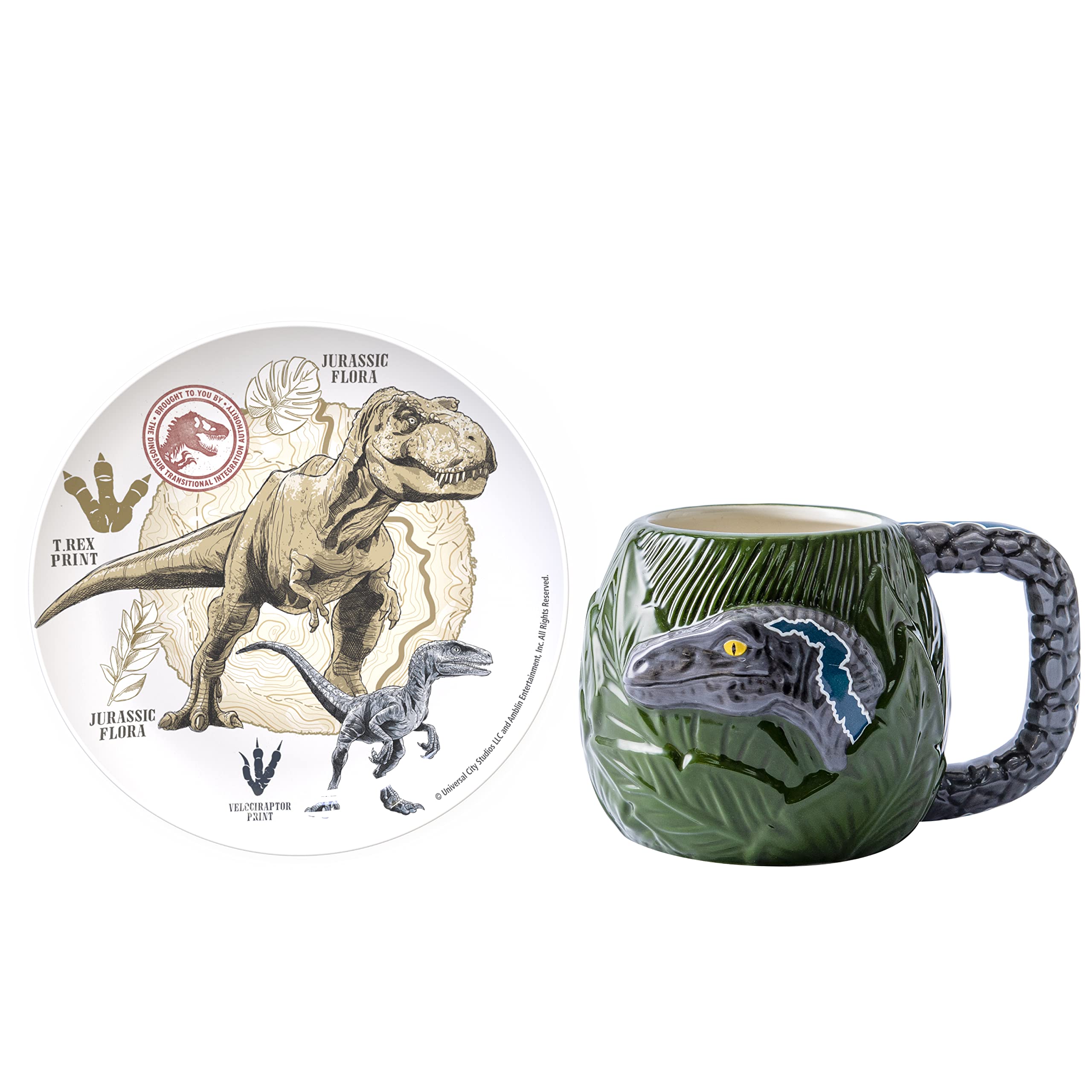 Foto 2 pulgar | Set De Tazas Zak Designs Jurassic World Dominion Movie Ceramic - Venta Internacional.
