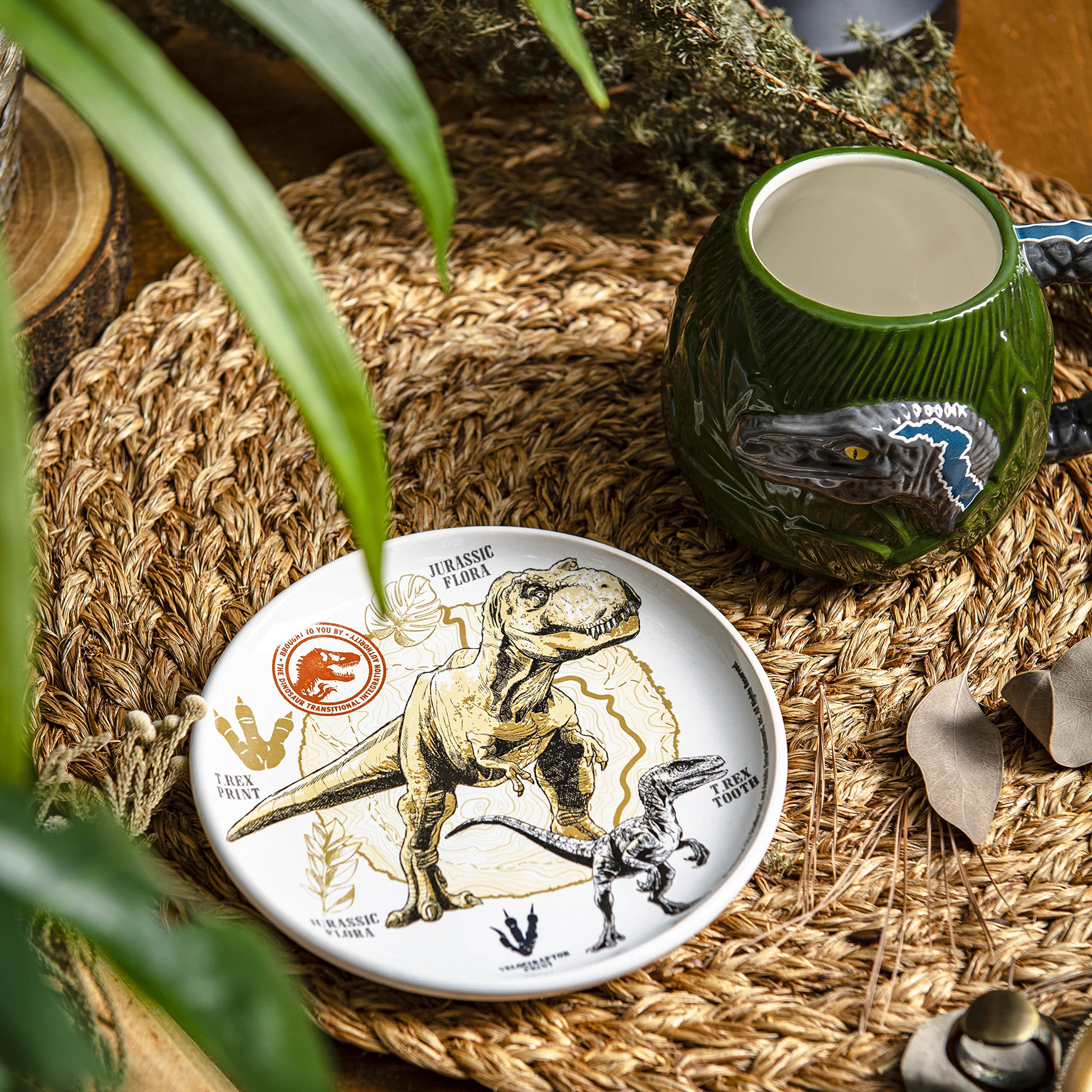 Foto 5 | Set De Tazas Zak Designs Jurassic World Dominion Movie Ceramic - Venta Internacional.