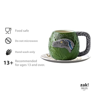 Foto 7 | Set De Tazas Zak Designs Jurassic World Dominion Movie Ceramic - Venta Internacional.