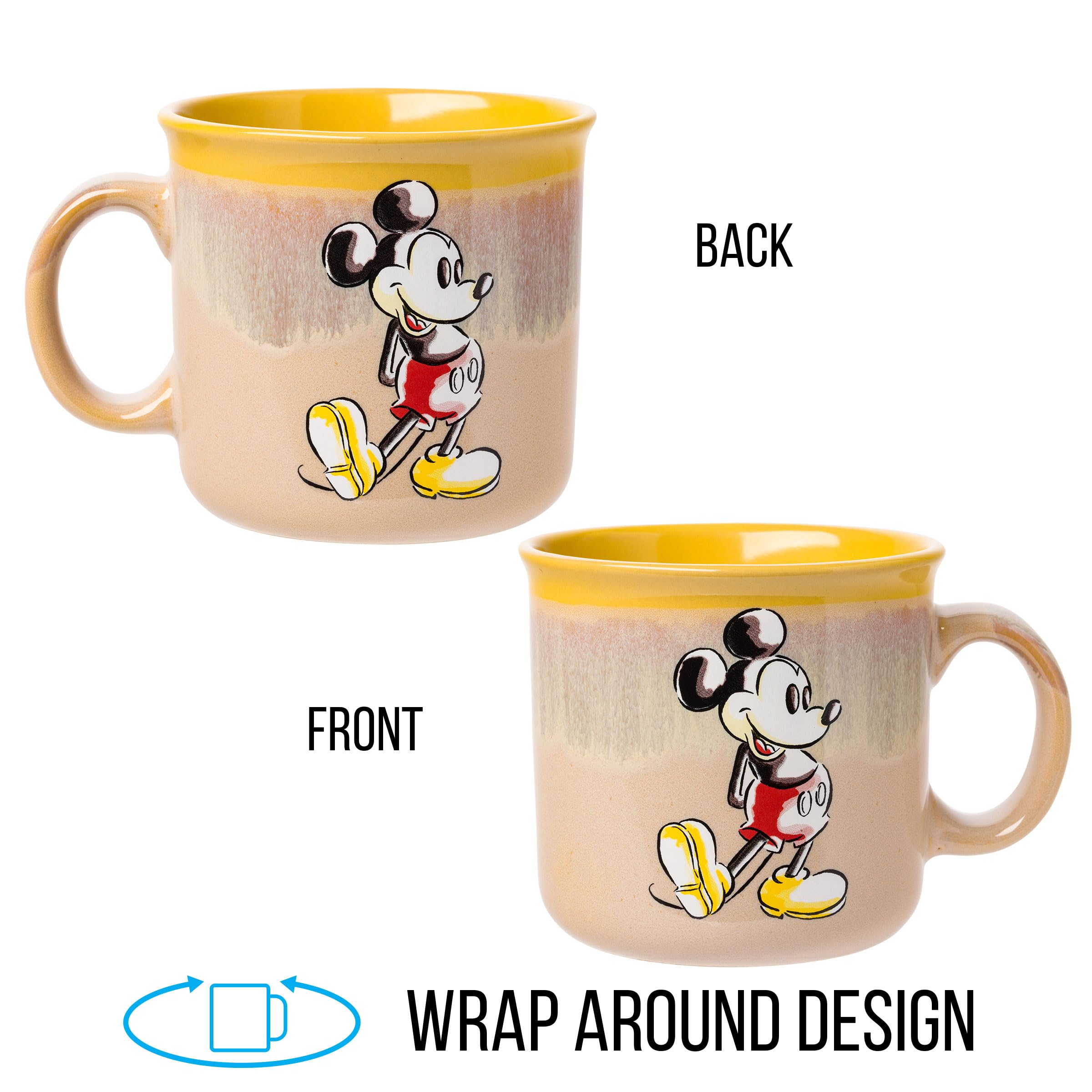 Foto 4 pulgar | Taza Camper Silver Buffalo Disney Classic Mickey Mouse, 600 Ml - Venta Internacional.