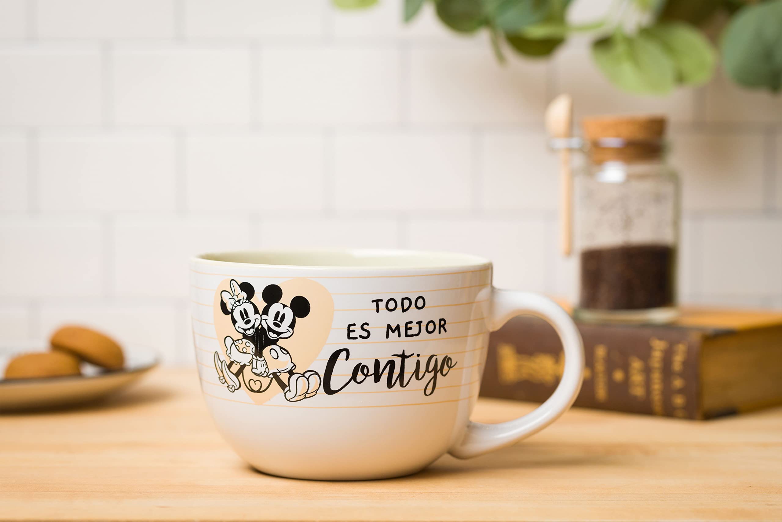 Foto 5 pulgar | Taza De Sopa Silver Buffalo Mickey & Minnie Todo Es Mejor 700ml - Venta Internacional.