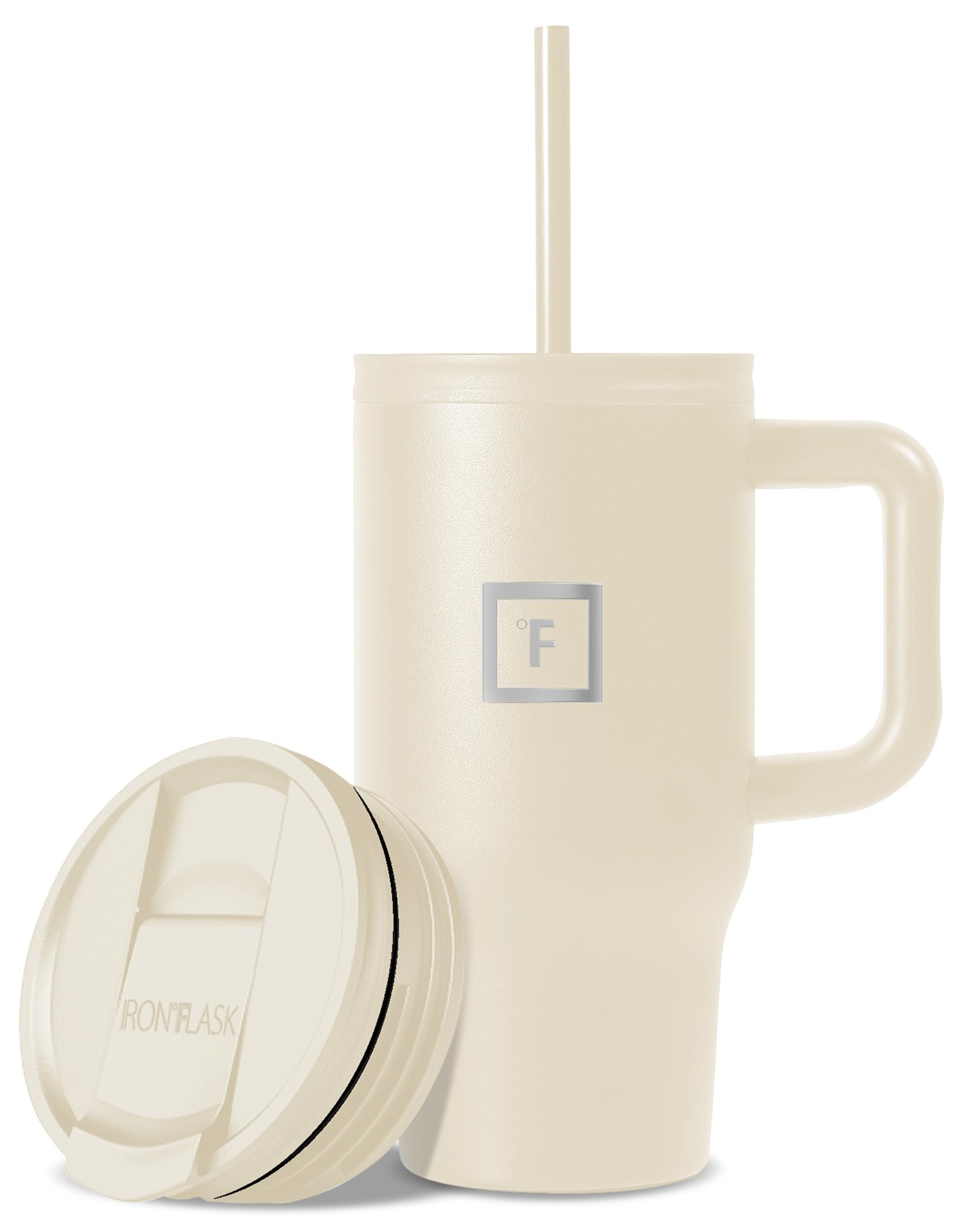 Taza Aislante Iron °flask Copilot Con Pajita Y Tapa Abatible 470 Ml - Venta Internacional.