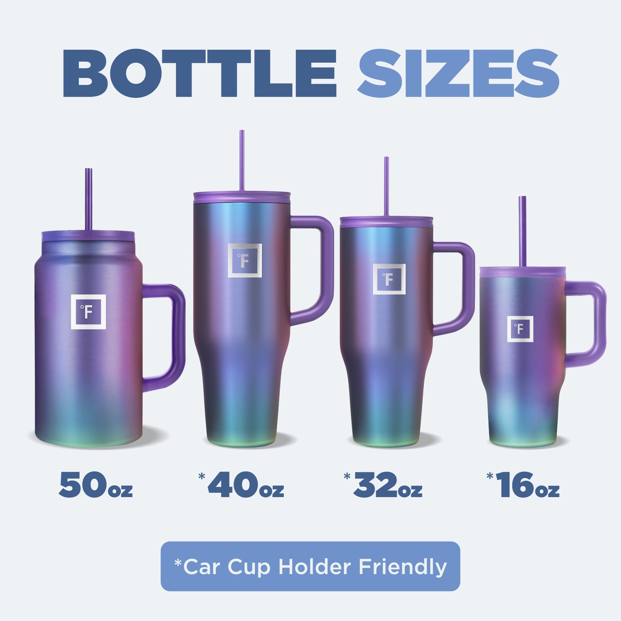 Foto 6 | Taza Aislante Iron °flask Copilot Con Pajita Y Tapa Abatible 470 Ml - Venta Internacional.