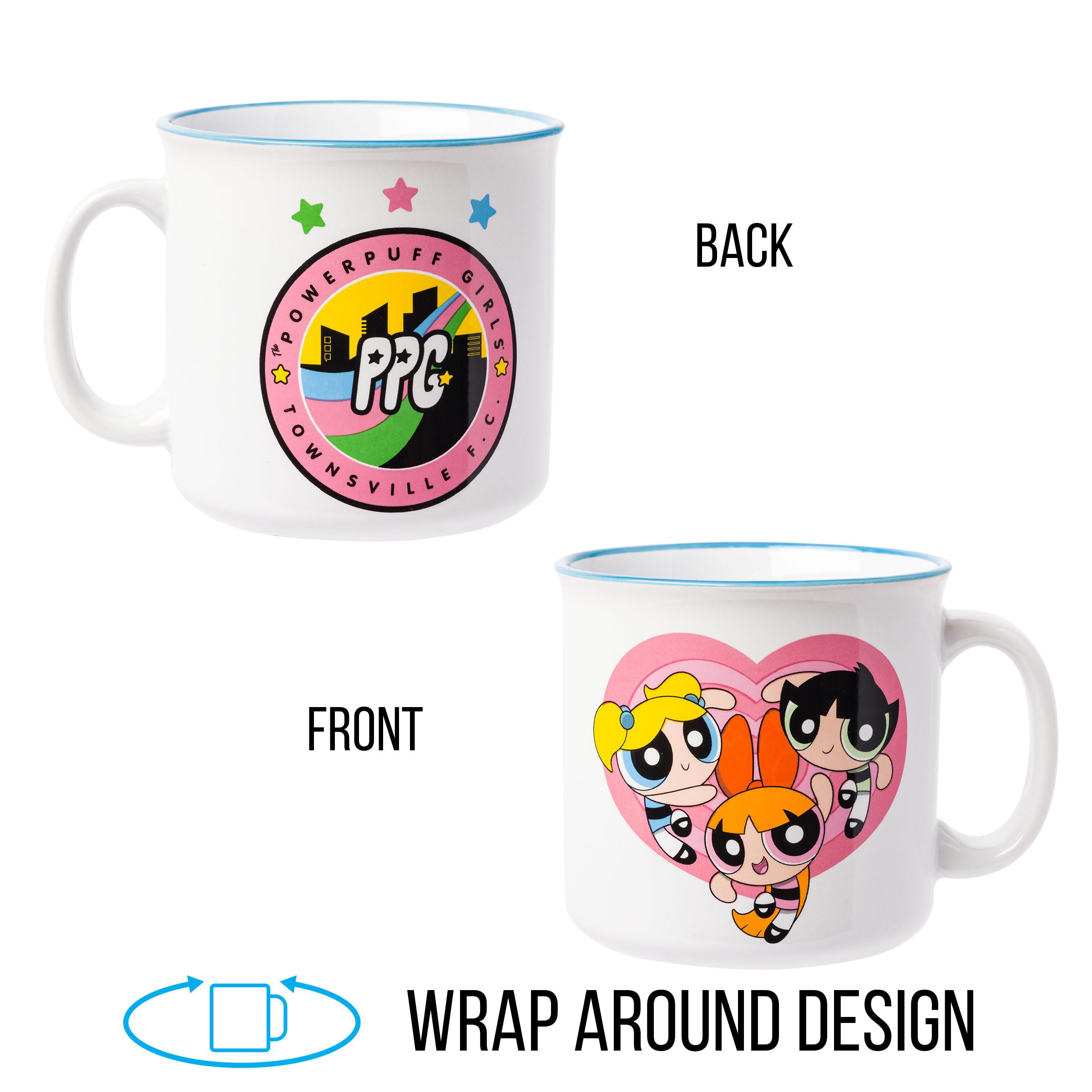 Foto 4 pulgar | Taza Camper De Cerámica Silver Buffalo The Powerpuff Girls, 600 Ml - Venta Internacional.