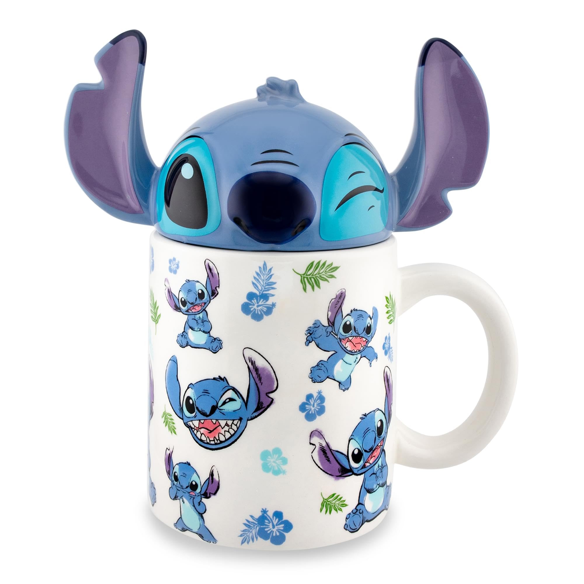 Foto 2 pulgar | Taza de Café Silver Buffalo Disney Lilo & Stitch Aloha 480 Ml