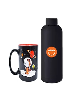 Foto 1 | Taza De Snoopy 591ml + Termo De Agua Güish