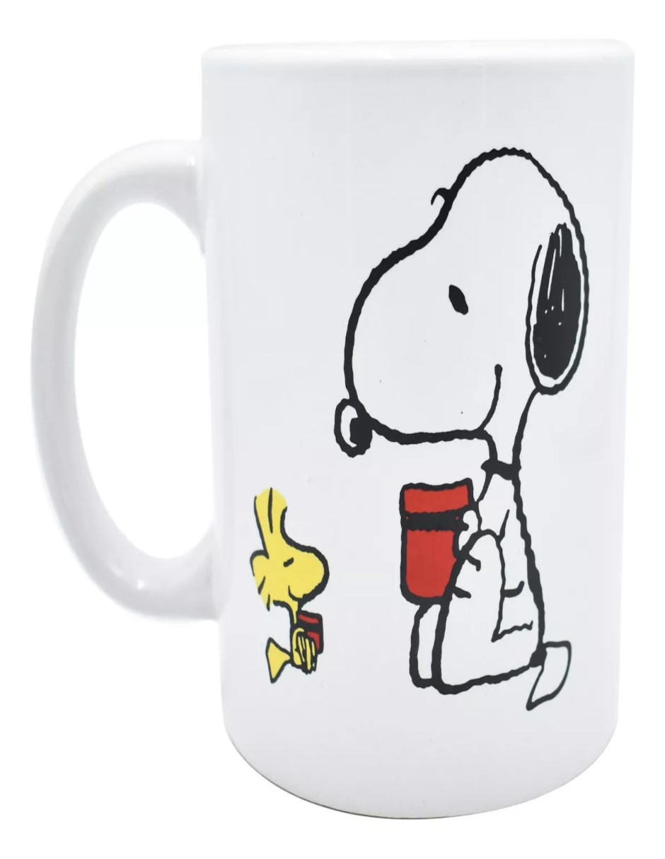 Foto 4 pulgar | Taza De Snoopy Color Blanco + Termo De Agua Güish