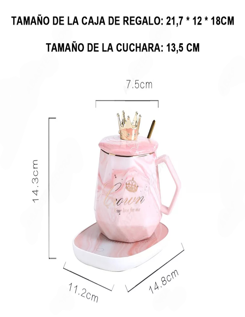 Foto 4 pulgar | Taza De Café Con Calentador Eléctrico + Termo De Agua Güish