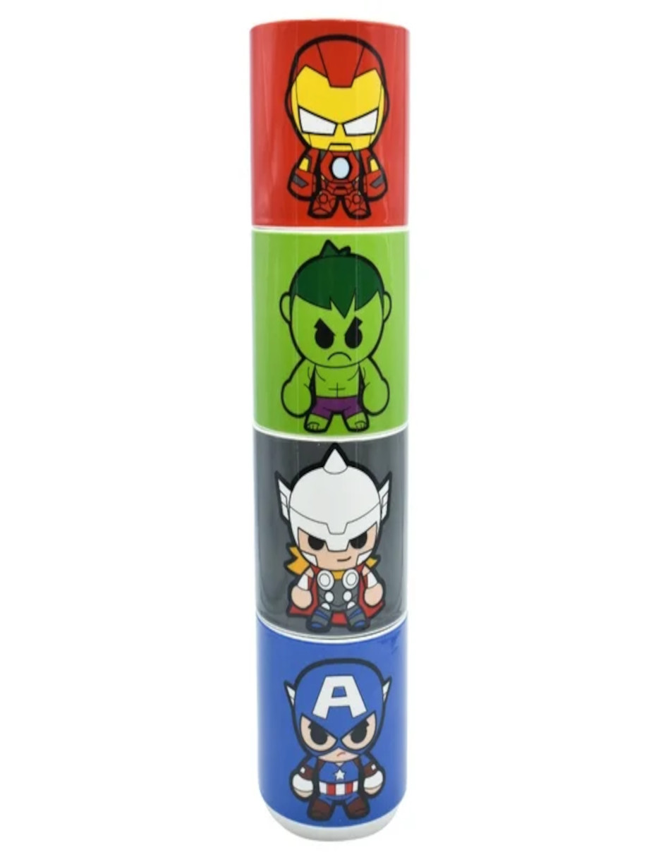 Foto 3 pulgar | Tazas De Porcelana Avengers + Termo De Agua Güish
