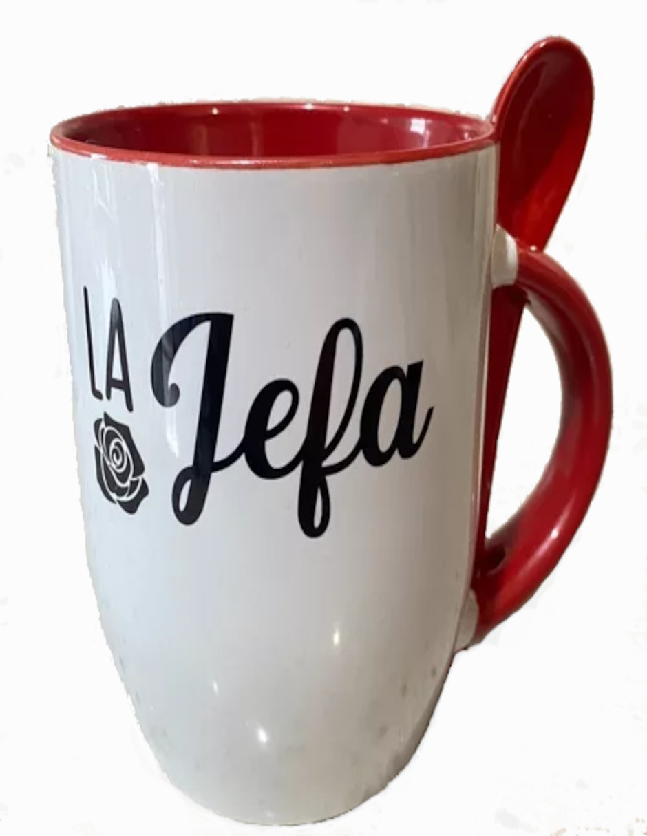 Foto 5 pulgar | Taza Para Café ''la Jefa'' + Termo De Agua Güish