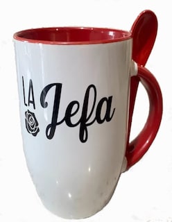 Foto 4 | Taza Para Café ''la Jefa'' + Termo De Agua Güish