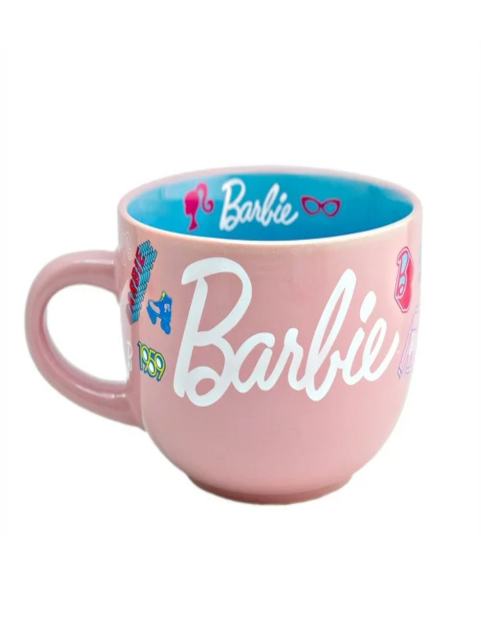 Foto 3 pulgar | Taza Jumbo Para Café Barbie + Termo De Agua Güish