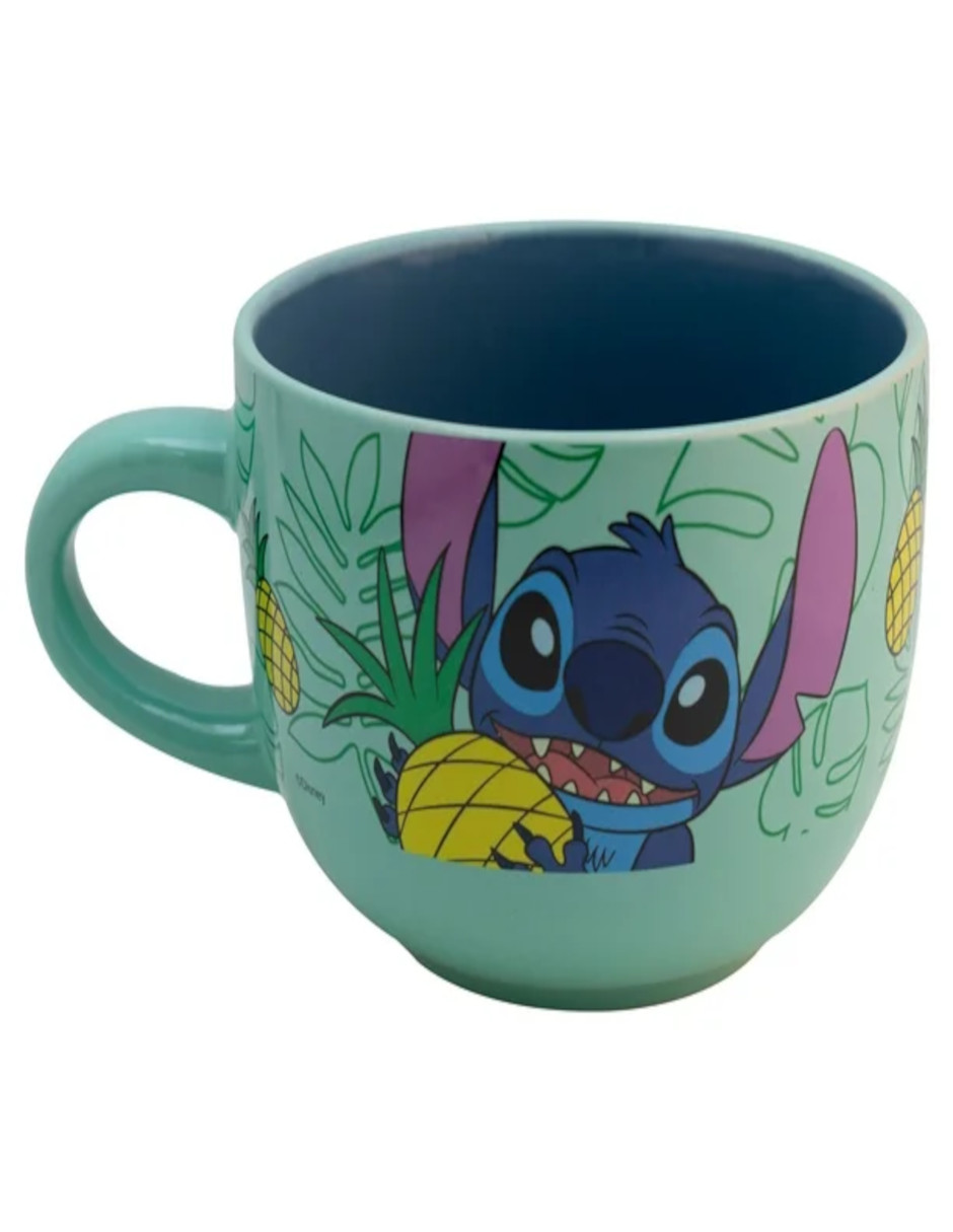 Foto 3 pulgar | Taza Jumbo De Cerámica Stitch + Termo De Agua Güish