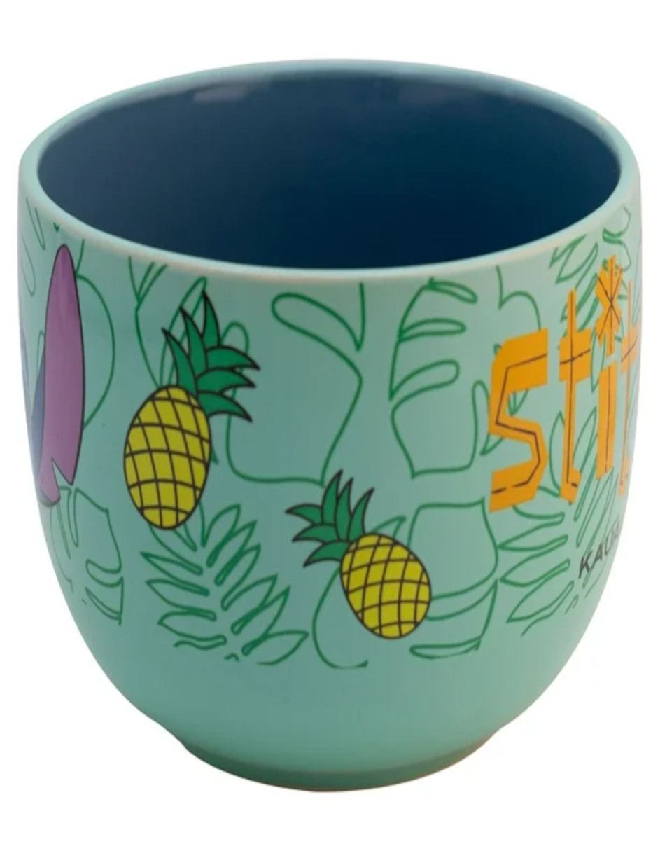 Foto 5 pulgar | Taza Jumbo De Cerámica Stitch + Termo De Agua Güish