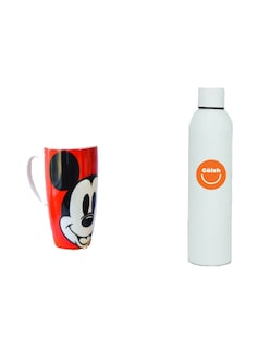 Foto 1 | Taza Para Café Mickey Mouse + Termo De Agua Güish