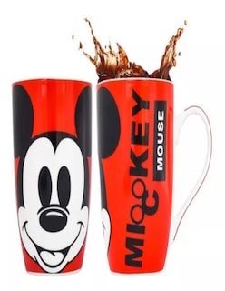 Foto 2 | Taza Para Café Mickey Mouse + Termo De Agua Güish
