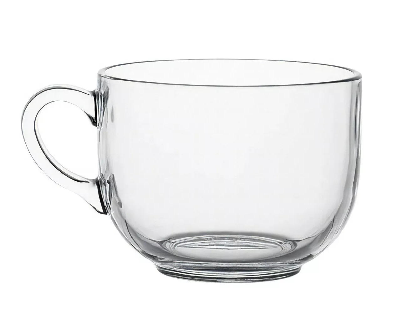 Foto 5 | Taza Grande De Vidrio Para Café O Capuchino 470 Ml Jumbo Lab.g 12 Pzs, Transparente