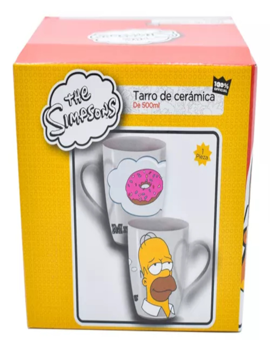 Foto 6 pulgar | Taza De Homero Simpsons + Termo De Agua Güish