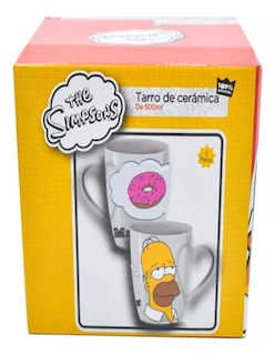 Foto 5 | Taza De Homero Simpsons + Termo De Agua Güish