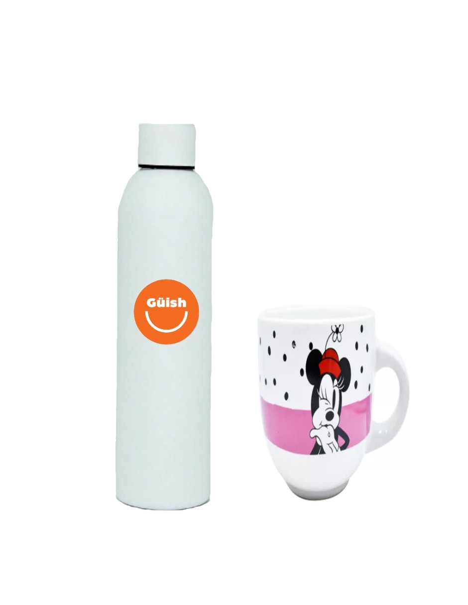 Foto 2 pulgar | Taza Disney Minnie Mouse Jumbo + Termo Güish Gratis