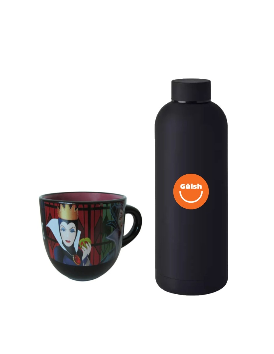 Taza Jumbo Villanas Clásicas Disney + Termo Güish Gratis