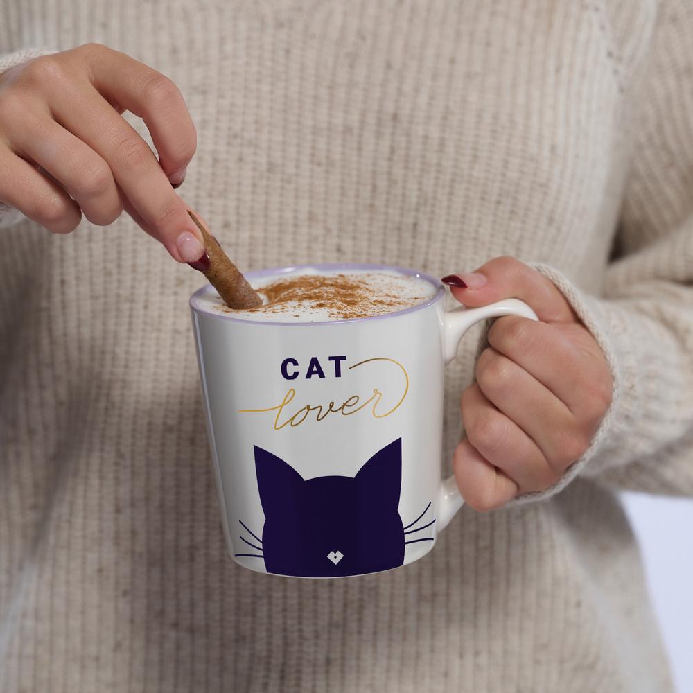 Foto 5 | Taza Pets Luckyly Taza Para Cafe De  500 Ml De Gato O Perro, Taza Para Amantes De Perros Gatos Y Mascotas