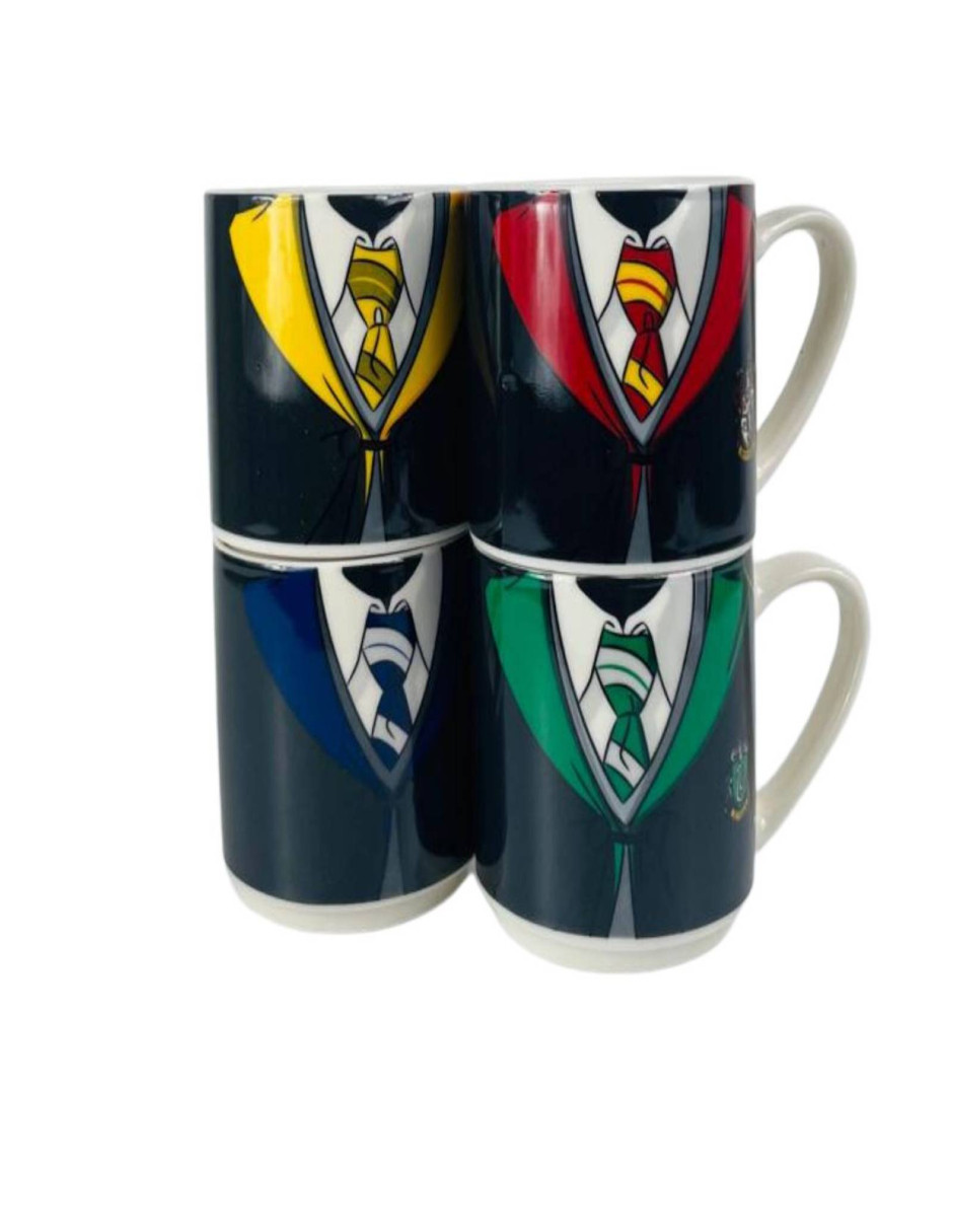 Foto 4 pulgar | Juego de Tazas Apilables Harry Potter 4 Piezas + Termo Güish