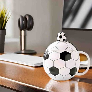 Foto 4 | Taza Original Y Divertida En Forma De Balòn De Football. Capacidad 350 Ml