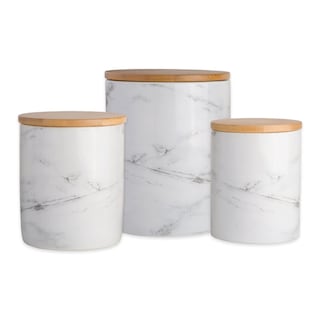 Foto 1 | Set De Bidones Dii Colección De Accesorios De Cocina, Cerámica, Color Blanco - Venta Internacional.