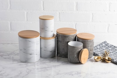 Foto 5 | Set De Bidones Dii Colección De Accesorios De Cocina, Cerámica, Color Blanco - Venta Internacional.