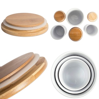 Foto 7 | Set De Bidones Dii Colección De Accesorios De Cocina, Cerámica, Color Blanco - Venta Internacional.