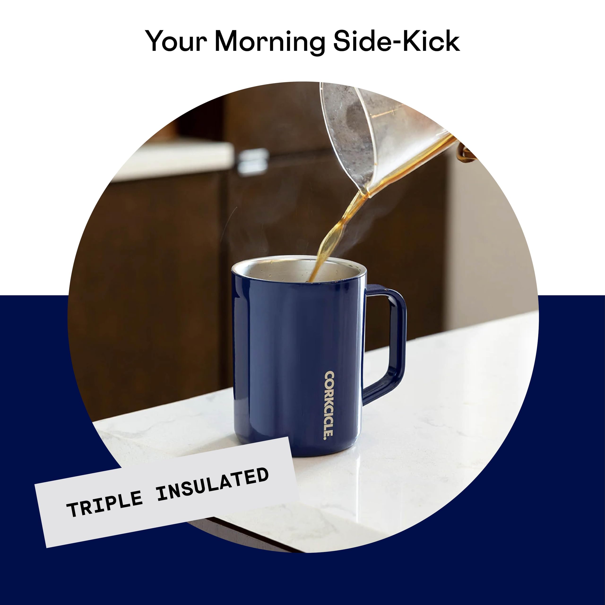 Foto 4 pulgar | Taza De Café Corkcicle Con Triple Aislamiento, 470 Ml, Acero Inoxidable - Venta Internacional.
