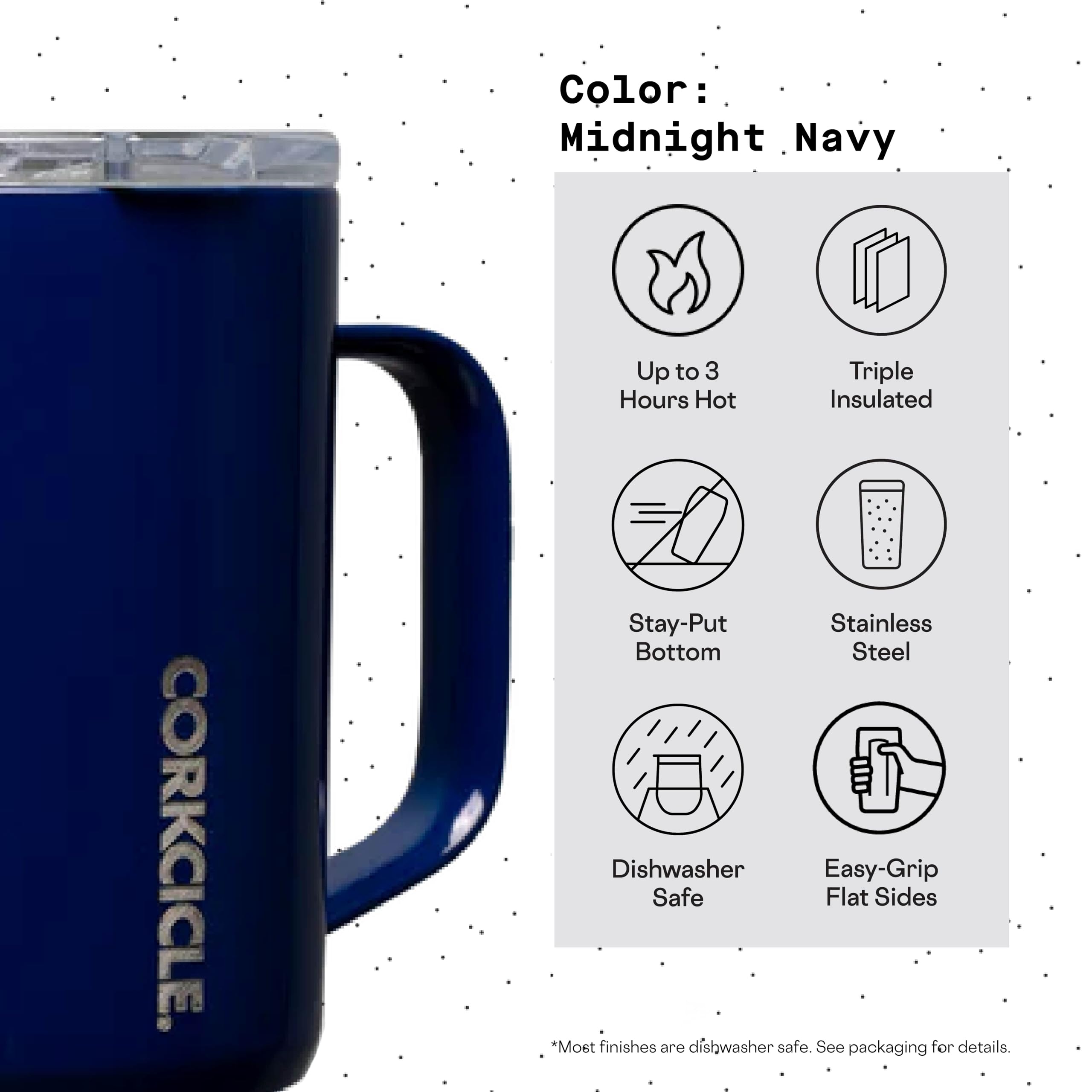 Foto 5 pulgar | Taza De Café Corkcicle Con Triple Aislamiento, 470 Ml, Acero Inoxidable - Venta Internacional.