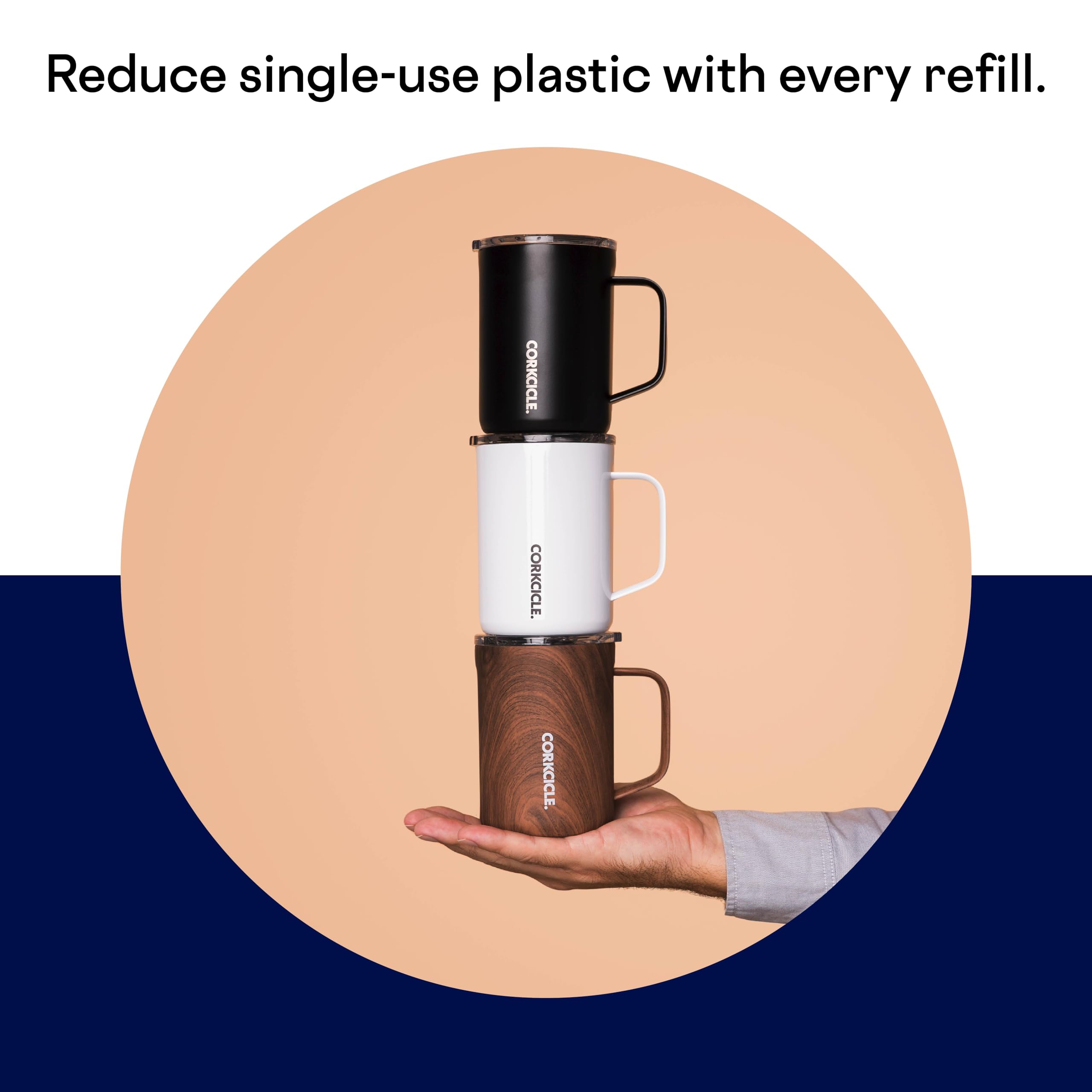 Foto 6 pulgar | Taza De Café Corkcicle Con Triple Aislamiento, 470 Ml, Acero Inoxidable - Venta Internacional.