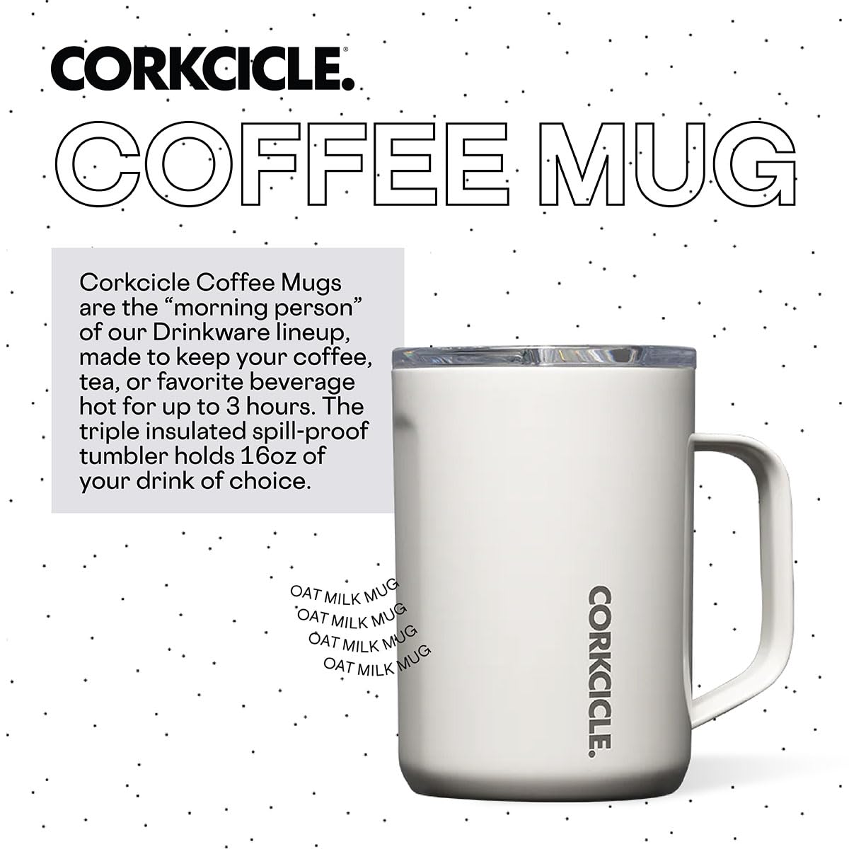 Foto 3 pulgar | Taza De Café Corkcicle Con Triple Aislamiento, Tapa Y Asa, 470 Ml - Venta Internacional.