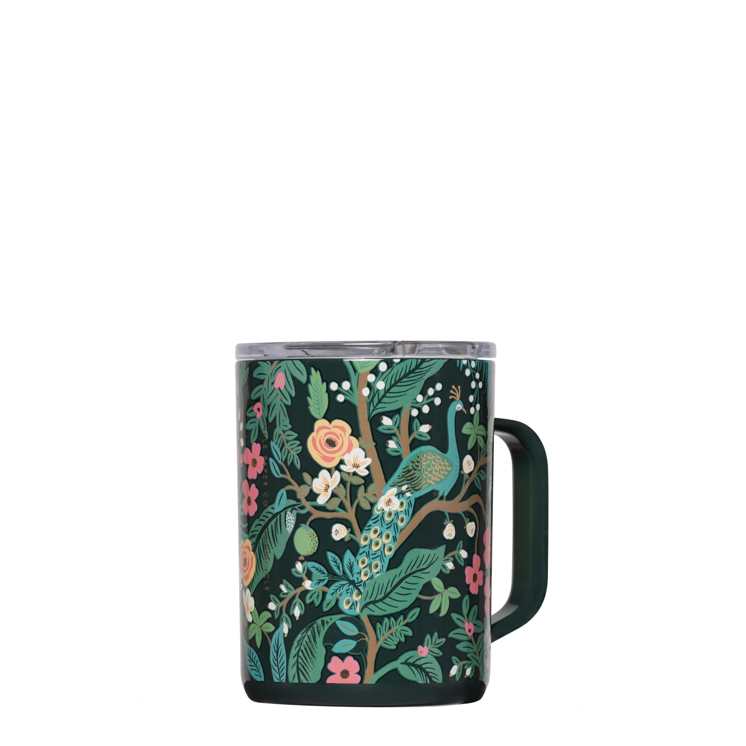 Foto 2 pulgar | Taza De Café Corkcicle X Rifle Paper Co. 470 Ml Peacock Blue - Venta Internacional.