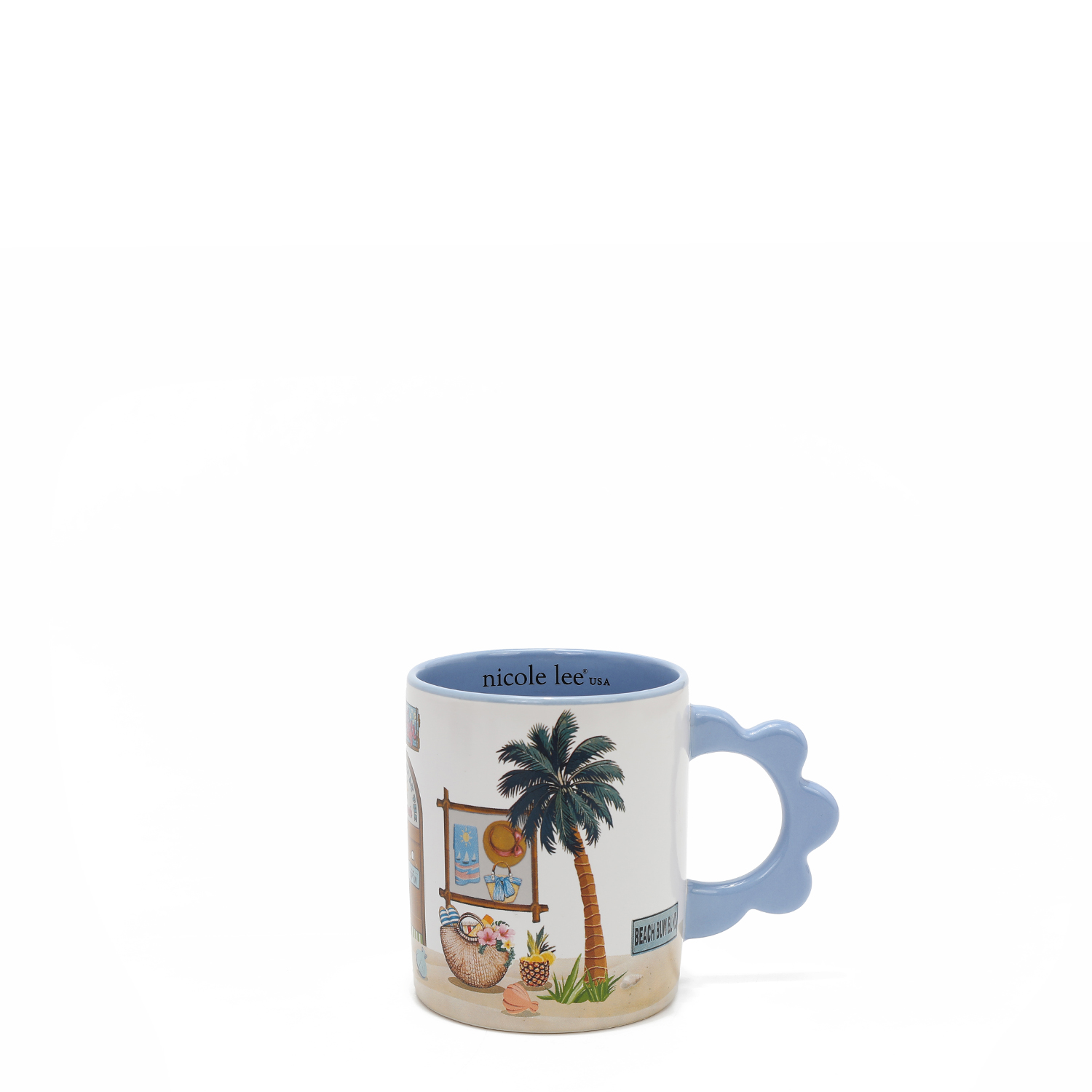 Foto 1 | Taza Nicole Lee De Cerámica Estampada Sun & Sand